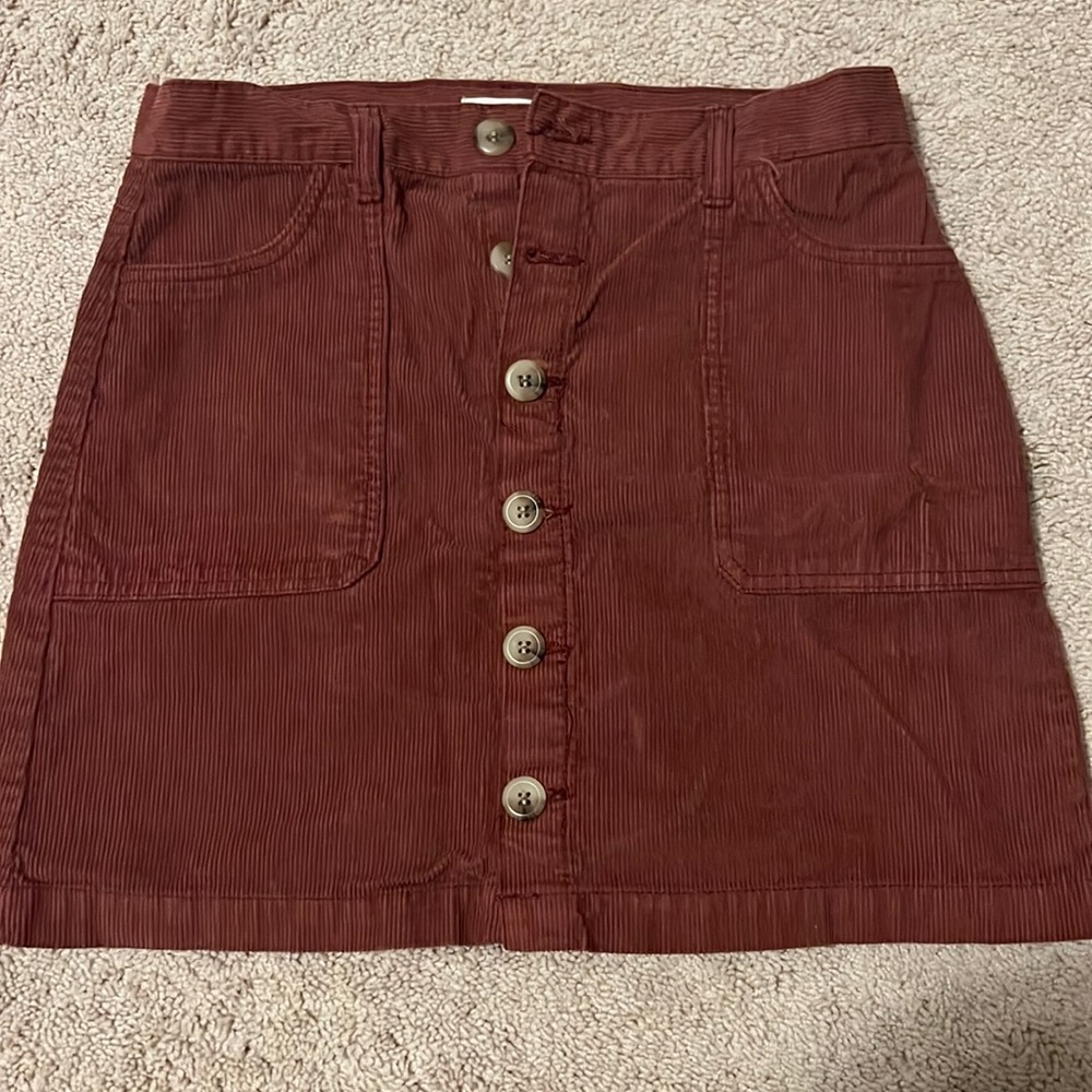 Burgundy Skirt